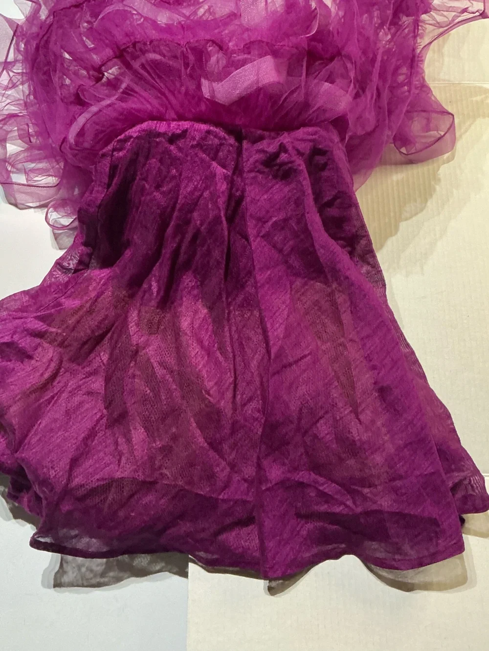Fashion Totz Purple Ruffle Tulle Infant Pageant Cupcake Dress 9M 12M